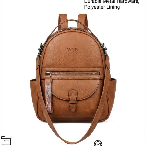 Mesa Mini Convertible Leather Backpack - 2