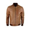 WGB Handwaxed Tan Bomber Jacket