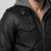 Noster Dams Hooded Bomber — Hand-Finished Full‑Grain Leather - 5