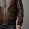 Aviator Heritage Trim Leather Jacket – Bespoke Flight Craft - 2