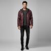 Bordeaux Hooded Bomber — Handcrafted Oxblood Leather Jacket - 4