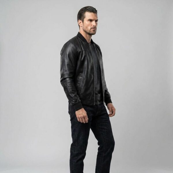 Nora Hand-Burnished Cowhide Bomber — Tailored Heritage - 3