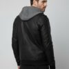 Noster Dams Hooded Bomber — Hand-Finished Full‑Grain Leather - 4