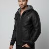 Noster Dams Hooded Bomber — Hand-Finished Full‑Grain Leather - 3