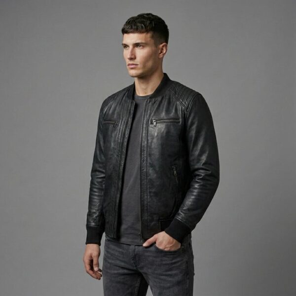 Voyage Lambskin Aviator Jacket - 3