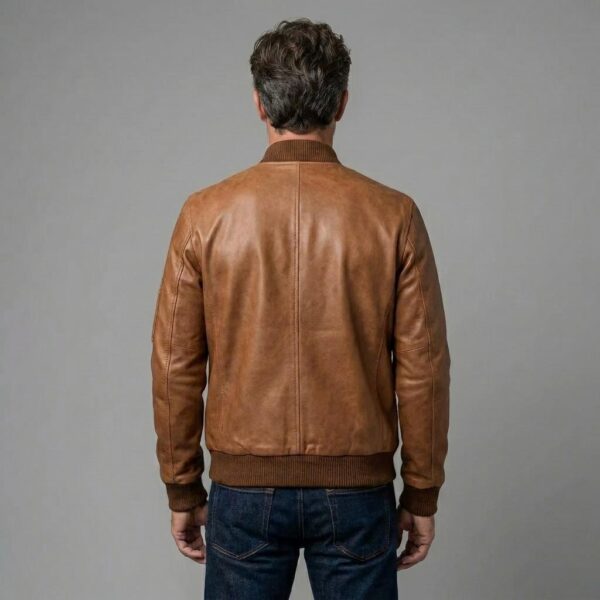 WGB Handwaxed Tan Bomber Jacket