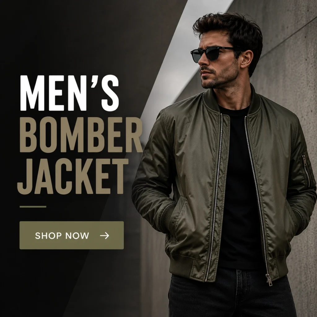 Buy Custom Leather Bags & Jackets 11 Men's Bomber Jacket