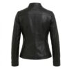 Petite Nero Cow Nappa Moto — Tailored Cropped Leather Jacket 2 Petite Nero Cow Nappa Moto — Tailored Cropped Leather Jacket - 2