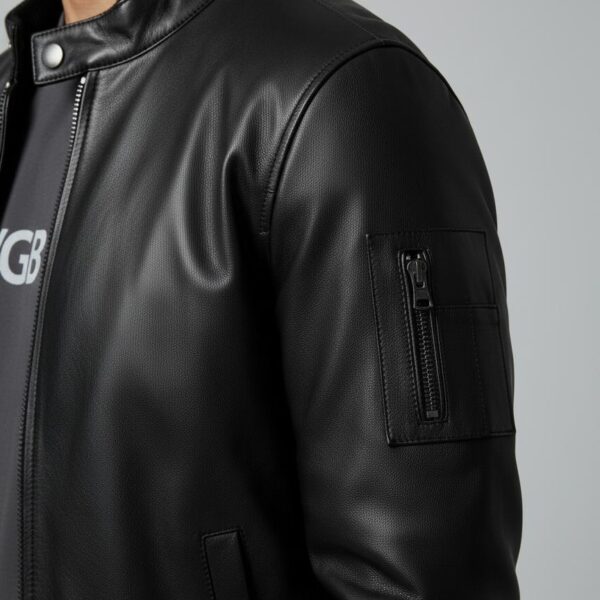 Noir Heritage Cowhide Bomber Jacket 2 Noir Heritage Cowhide Bomber Jacket - 2