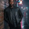 Noir Classic Cafe Racer Lambskin Jacket - 6