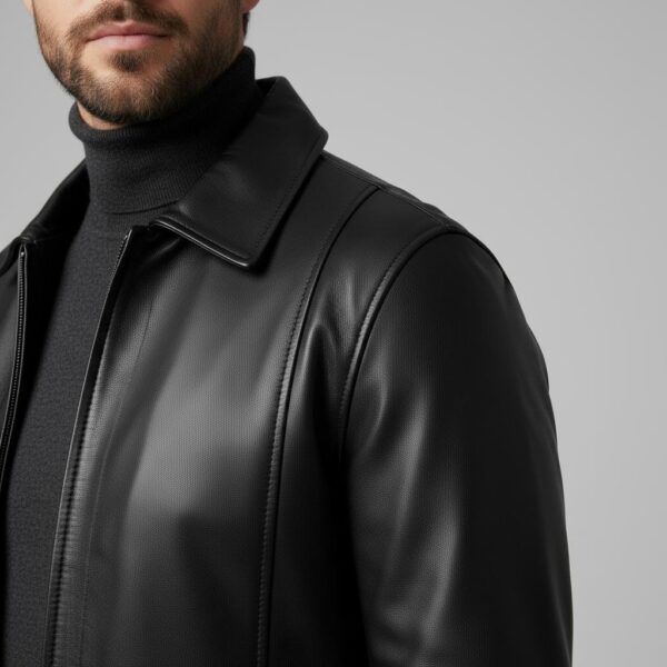 Aviator Shirt Collar Lambskin Jacket 2 Aviator Shirt Collar Lambskin Jacket - 2