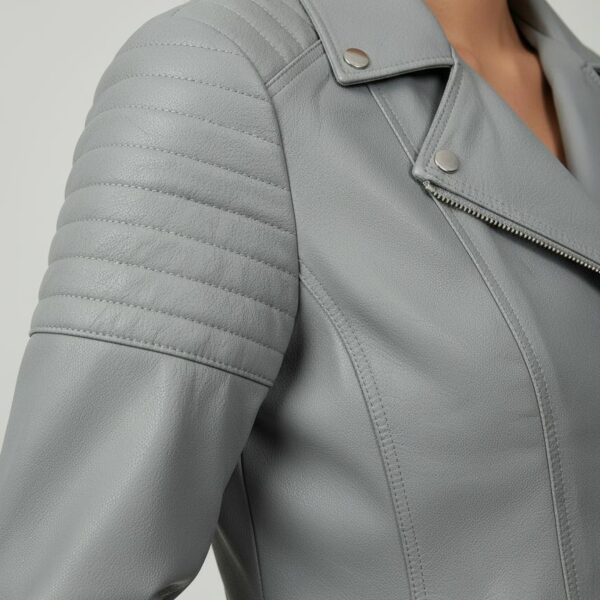 Ashford Grey Sheepskin Rider Jacket 4 Ashford Grey Sheepskin Rider Jacket - 4