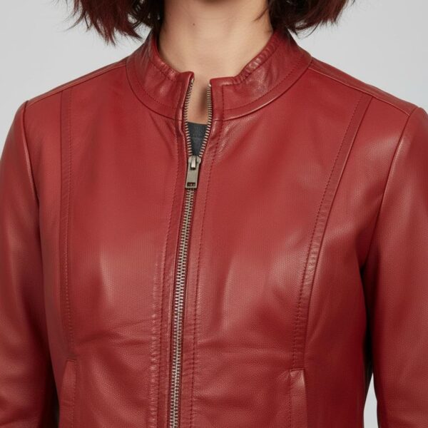 Crimson Rider Sheepskin Jacket Classic Biker Tailoring 2 Crimson Rider Sheepskin Jacket Classic Biker Tailoring - 2