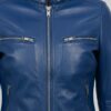Atlantic Hand-Burnished Sheepskin Biker Jacket 2 Atlantic Hand-Burnished Sheepskin Biker Jacket - 2