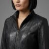 Roadster Grey Sheepskin Leather Jacket 4 Roadster Grey Sheepskin Leather Jacket - 4
