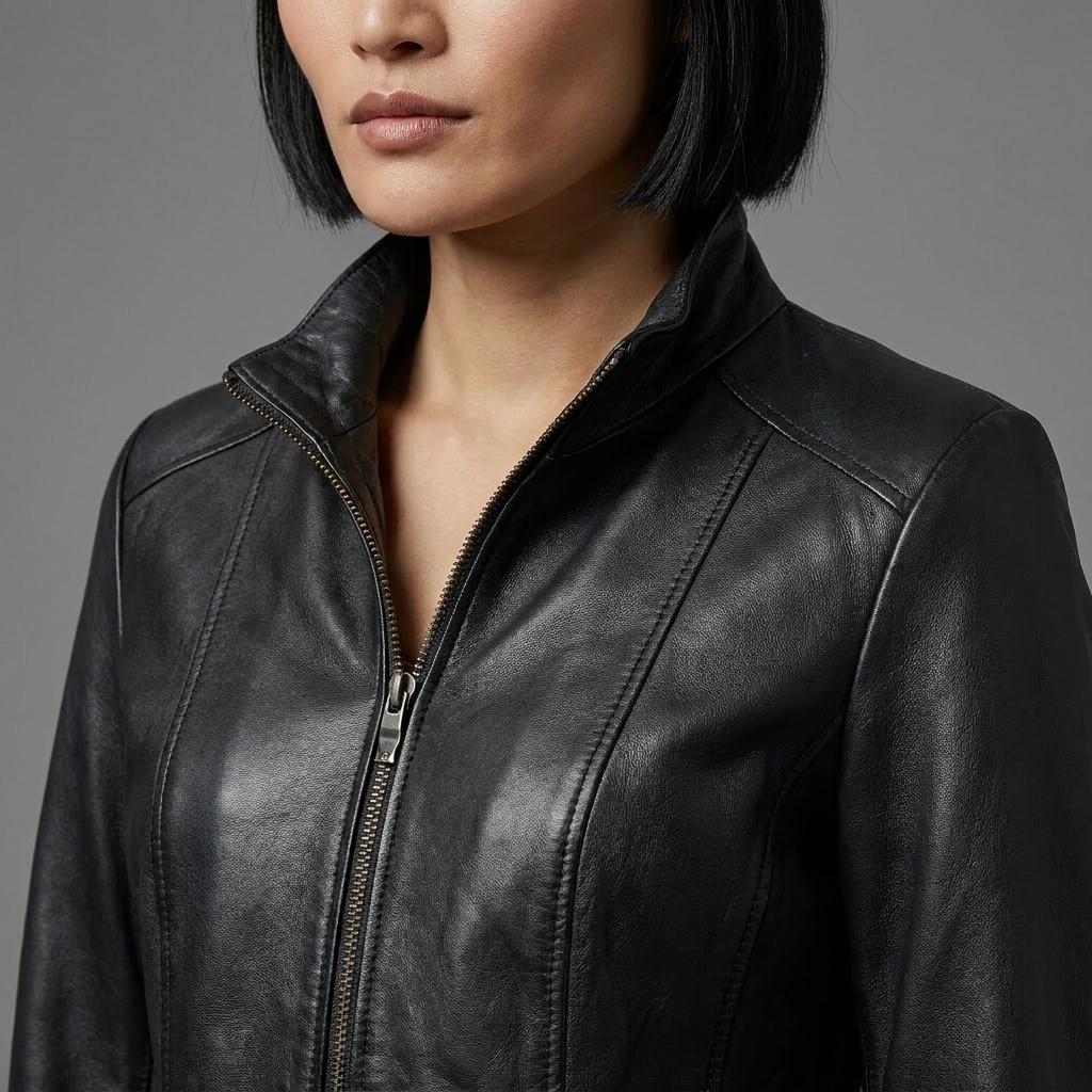 Roadster Grey Sheepskin Leather Jacket Roadster Grey Sheepskin Leather Jacket