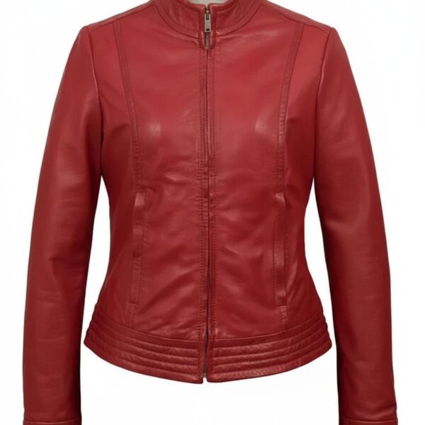 Crimson Rider Sheepskin Jacket Classic Biker Tailoring