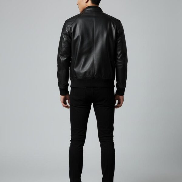 Noir Heritage Cowhide Bomber Jacket