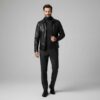 Aviator Shirt Collar Lambskin Jacket - 4