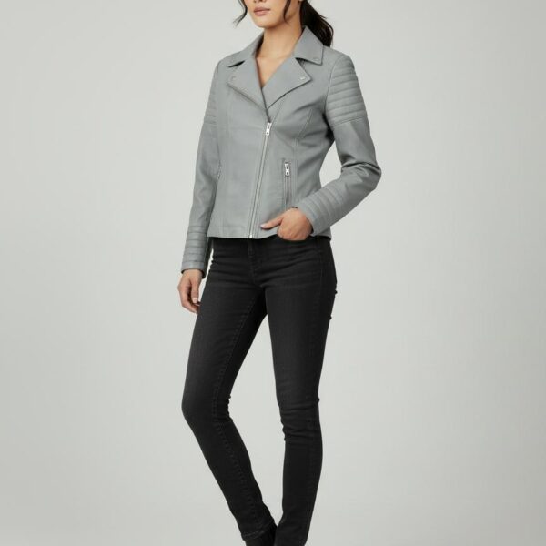 Ashford Grey Sheepskin Rider Jacket 5 Ashford Grey Sheepskin Rider Jacket - 5