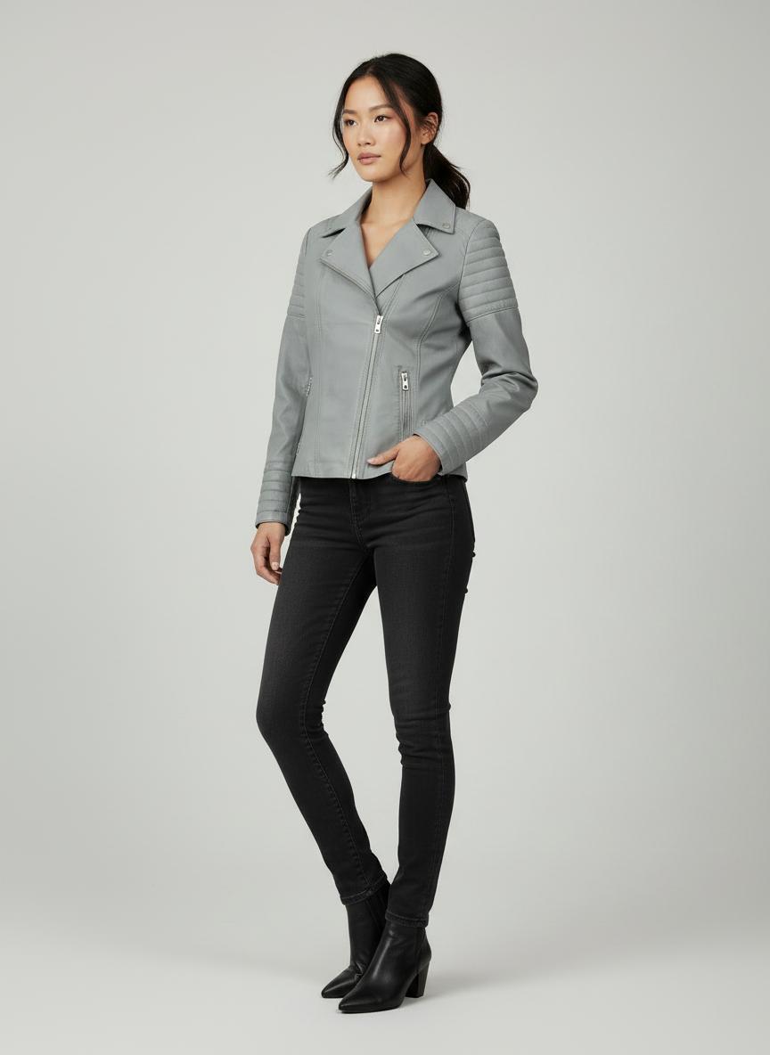Ashford Grey Sheepskin Rider Jacket Ashford Grey Sheepskin Rider Jacket