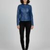 Atlantic Hand-Burnished Sheepskin Biker Jacket 5 Atlantic Hand-Burnished Sheepskin Biker Jacket - 5