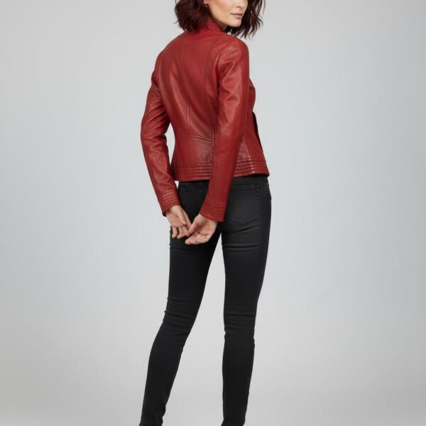Crimson Rider Sheepskin Jacket Classic Biker Tailoring