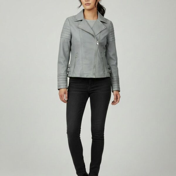Ashford Grey Sheepskin Rider Jacket 3 Ashford Grey Sheepskin Rider Jacket - 3