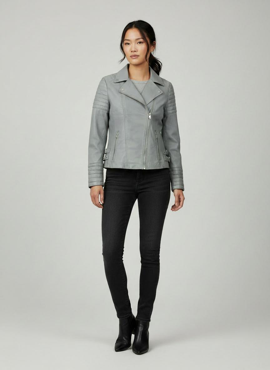 Ashford Grey Sheepskin Rider Jacket Ashford Grey Sheepskin Rider Jacket