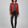 Crimson Rider Sheepskin Jacket Classic Biker Tailoring - 3