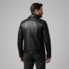 Aviator Shirt Collar Lambskin Jacket - 1