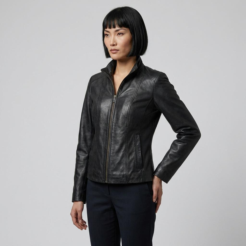 Roadster Grey Sheepskin Leather Jacket Roadster Grey Sheepskin Leather Jacket