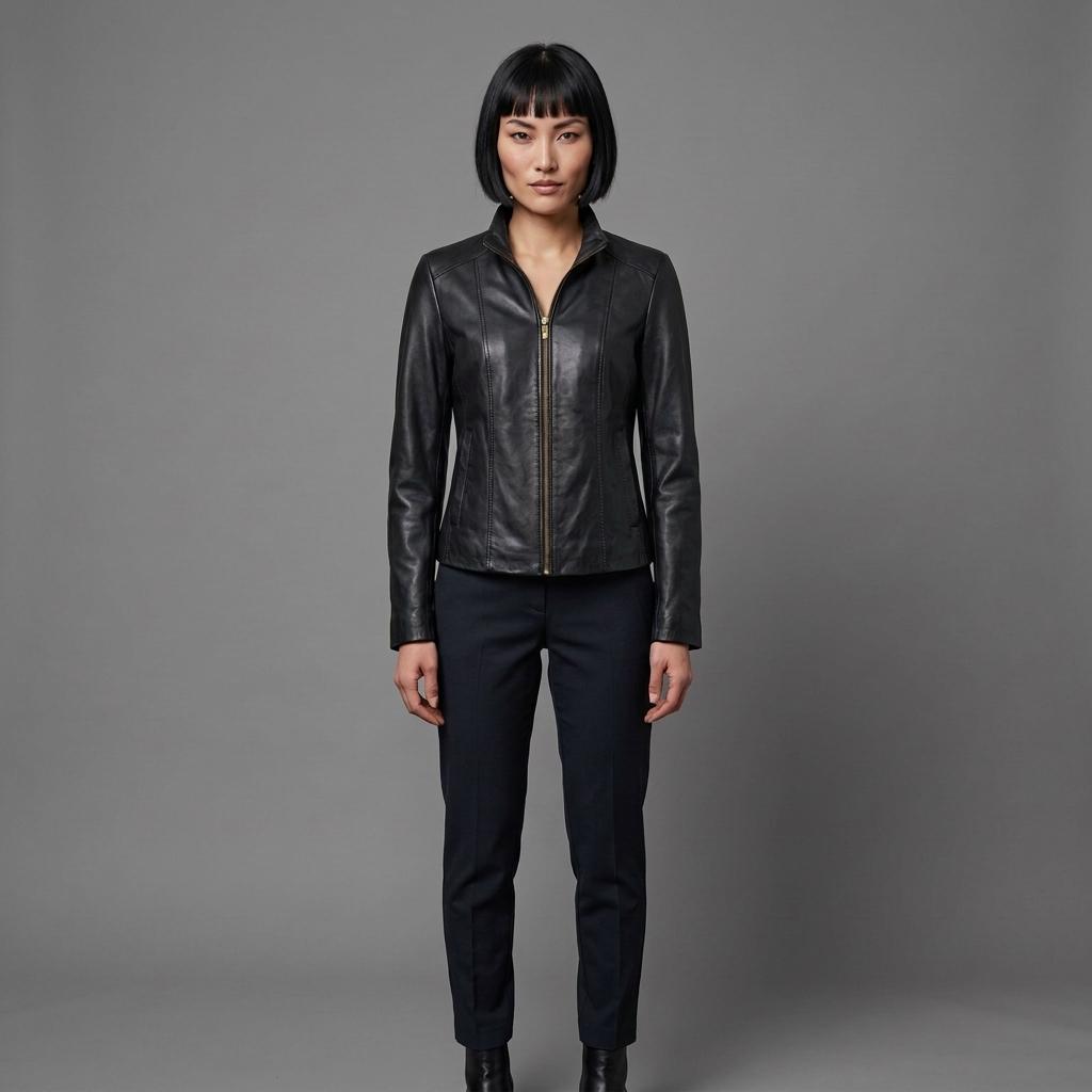 Roadster Grey Sheepskin Leather Jacket Roadster Grey Sheepskin Leather Jacket