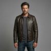 Aviator Heritage Brown Leather Bomber Jacket - 3