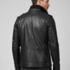 Nocturne Waxed Lambskin Cafe Racer Jacket - 2