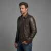 Aviator Heritage Brown Leather Bomber Jacket - 2