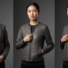 Fash Nappa Collarless Leather Jacket - 3