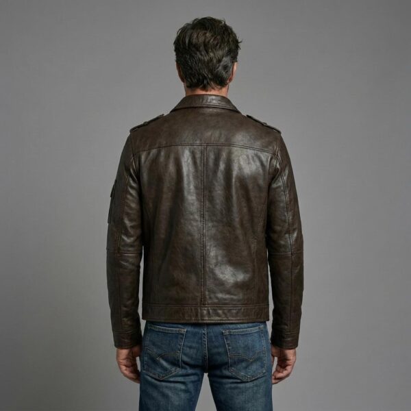 Aviator Heritage Brown Leather Bomber Jacket