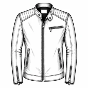 Blush Collarless Lambskin Jacket Tailored Raglan