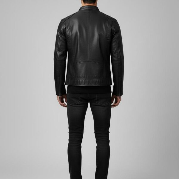 Nocturne Lambskin Cafe Racer Jacket