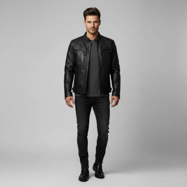 Noir Atelier Lambskin Racer Jacket 4 Noir Atelier Lambskin Racer Jacket - 4