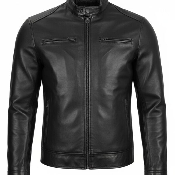Nocturne Lambskin Cafe Racer Jacket Nocturne Lambskin Cafe Racer Jacket