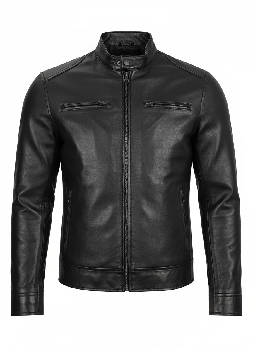Nocturne Lambskin Cafe Racer Jacket Nocturne Lambskin Cafe Racer Jacket